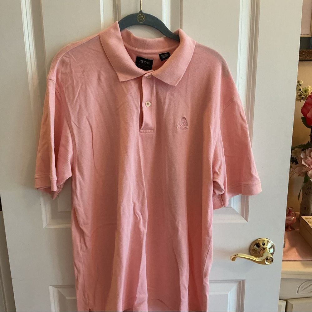 IZOD Men's L Polo Shirt in Apricot